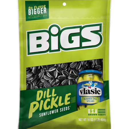 BIGS Bigs Vlasic Dill Pickle Sunflower Seeds 16 oz., PK8 1601201029
